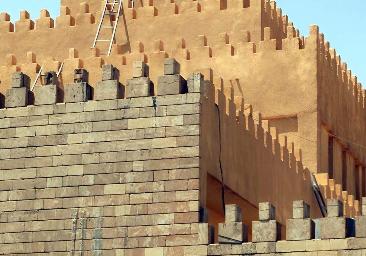 Ancient-style fortress with crenellated walls.
